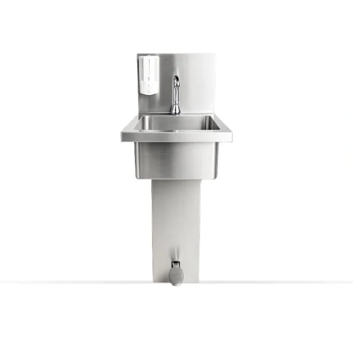 pedal basin foot operated hand wash sink bowl unit