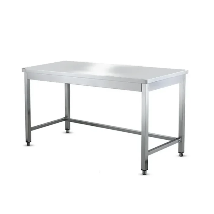 SS Worktable with cross support - Stella Metal