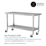 worktable with wheels 1shelf in UAE