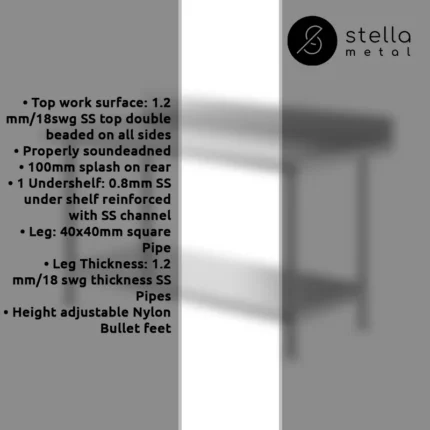 WorkTable_with_Backsplash_and_Undershelf_top_sskitchen_equipment_supplier_in_uae
