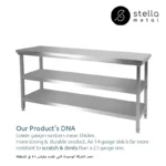 ss worktable with two under shelf price