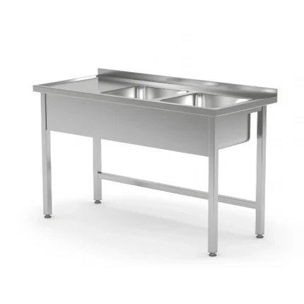 Double Bowl Sink with Left-Hand Drainer