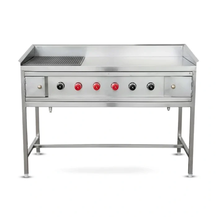 Commercial heavy-duty electric hot plate, industrial countertop cooking range, Stellametal UAE.