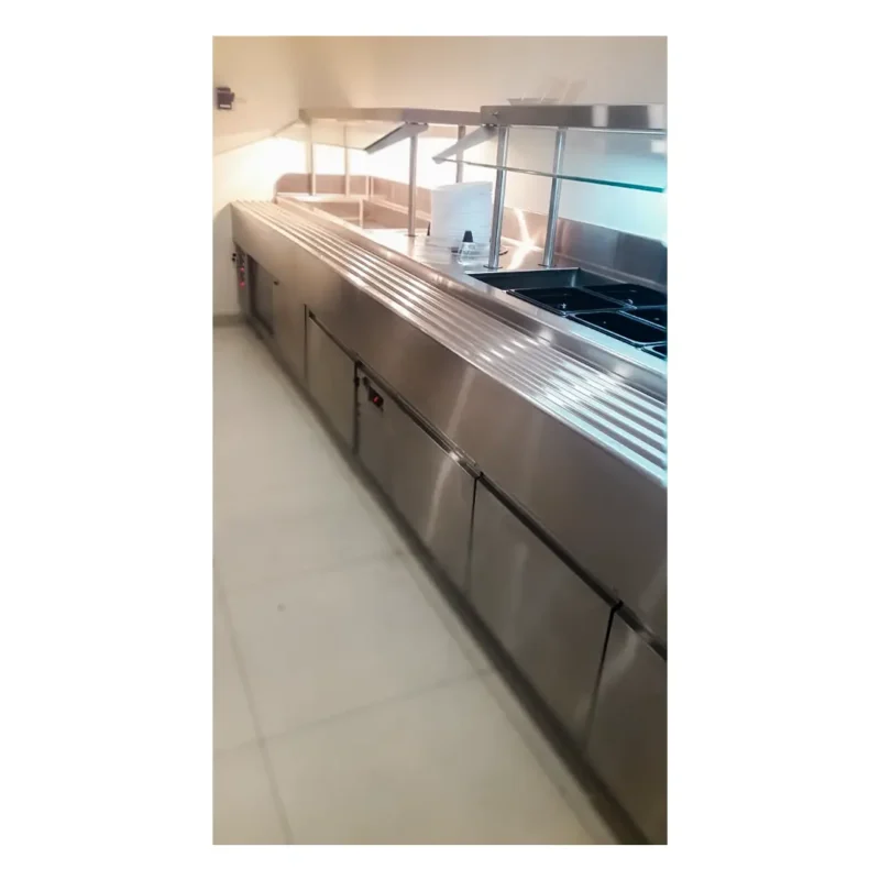 مطبخ خارجي مطبخ فيلا مطبخ من الفولاذ المقاوم للصدأ