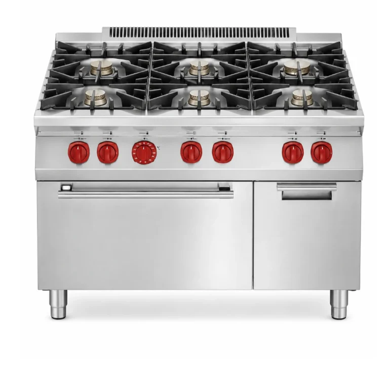 High Flame six Burner Gas Stove, 6burner stove, stainless steel kitchen equipment manufacturer in UAE