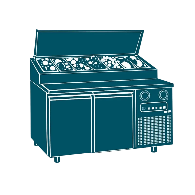worktop refrigerator, restaurant equipment supplier in UAE